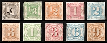 1866 Thurn und Taxis, German States, Germany (Mi. 45 - 54, CV $50)