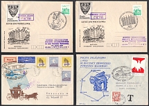 1958-83 Poland, Non-Postal, Cinderella, Stock of Stagecoach Mail Covers