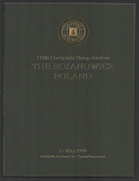 1999 112th Corinphila Stamp Auction, The Bojanowicz Poland, Zurich
