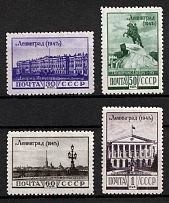 1947 4th Anniversary of the Raising of the Blockade of Leningrad, Soviet Union, USSR, Russia (Full Set, MNH)