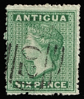 1862 6p Antigua, British Colonies (SG 1, Canceled, CV $830)