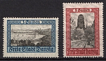 1924 Danzig Gdansk, Germany (Mi. 209 - 210, CV $50)