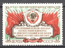 1952 USSR 30th Anniversary of the USSR (Print Error, Shifted Red, Full Set, MNH)