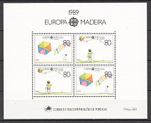 1989 Madeira Portugal Block Sheet CV 30 EUR (MNH)
