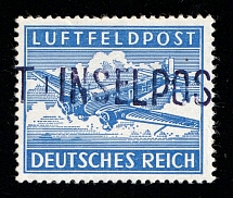 1944 Island Leros, Reich Military Mail Field Post Feldpost 'INSELPOST', Germany (Mi. 11 A a IV, SHIFTED Overprint, Signed, CV $2,600+, MNH)