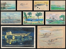 Air Transport Germany, Collection of Artists Postcards