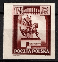 1945 1zl Republic of Poland (Fi. 363 x2 P1, Proof, Signed)