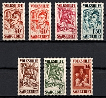 1931 Saar, Germany (Mi. 144 - 150, Full Set, Certificate, CV $590, MNH)