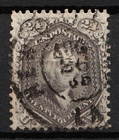 1862 24c Washington, United States, USA (Scott 78a, Grayish Lilac, Canceled, CV $430)
