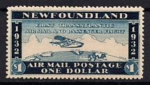 1932 1d Newfoundland, Canada (Sc. C 12, CV $280)