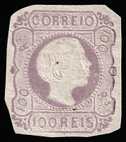 1855 100r Portugal (Mi 8, CV $1,200)