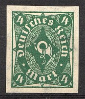 1922-23 Germany Imperforate 4 Mark (CV $120, MNH)