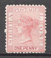 1872-73 British Sierra Leone Sideways Watermark CV $90