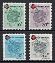 1949 Wurttemberg, French Zone of Occupation, Germany (Mi. 40 A - 43 A, Full Set, CV $100)