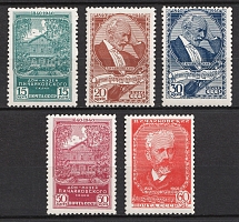 1940 100th Anniversary of the P.I.Tchaikovsky's Birthday, Soviet Union, USSR, Russia (Zv. 656 - 660, Full Set, CV $100, MNH)