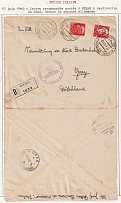 1940 (17 June) Third Reich, Germany, Italian Empire, German Censorship Stamp, Propaganda, Registered, Cover from Merano