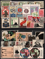 Germany, Europe & Overseas, Stock of Cinderellas, Non-Postal Stamps, Labels, Advertising, Charity, Propaganda (#174A)