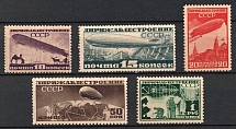 1931 Airship Constructing in USSR, Soviet Union, USSR, Russia (Full Set, Perf 12.25, MNH)