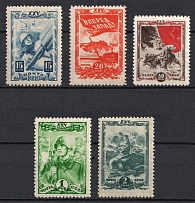 1943 25th Anniversary of the Komsomol, Soviet Union, USSR, Russia (Full Set, MNH)