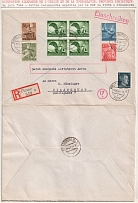 1944 (16 June) Third Reich, Germany, Germany Occupation of Italy and Yugoslavia, Registered, by German Post Adria, Cover from Fiume to Strasbourg