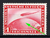 1931 Weimar Republic, Germany, Airmail (Mi. 455 var, Red Line, Full Set, CV $40)