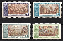 1952 Moscow Subway Stations, Soviet Union, USSR, Russia (Zv. 1624 - 1627, Full Set, MNH)