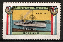 Battleship, International Marine Holland, Netherlands, 'De Ruyter ', Military Propaganda