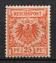 1898-1900 25pf German Empire, Germany (Mi. 49 b a, Signed, CV $110)