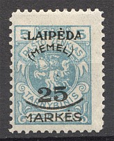 1923 Germany Klaipeda Memel (Missing 'K')