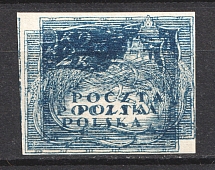 1919 2kr Southern Poland, Austro-Hungarian Occupation (Mi. 74, Double Printing, Signed, MNH)