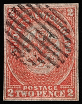 1860 2p Newfoundland, Canada (SG 10, Canceled, CV $900)