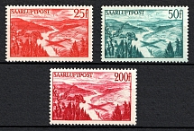 1948 Saar, Germany, Airmail (Mi. 252 - 254, Full Set, CV $60, MNH)