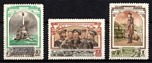 1954 100th Anniversary of the Defence of Sevastopol, Soviet Union, USSR, Russia (Zv. 1705 - 1707, Full Set, MNH)