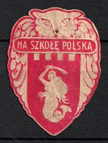 'To School, Poland', Cinderella, Non-Postal Stamp