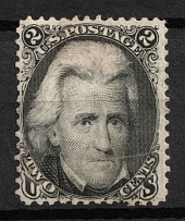 1863 2c Jackson, United States, USA (Scott 73, Black, CV $350)