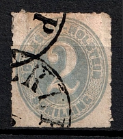 1865 2s Schleswig, German States, Germany (Mi. 11, Canceled, CV $350)