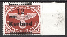 1945 Occupation of Kurland (Shifted Overprint, `Two Squares`, CV $120, MNH)