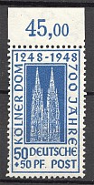 1948 Germany British and American Zones (Dot after 'Pf', MNH)