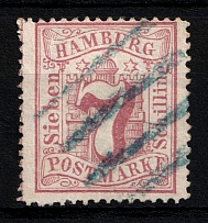 1865 Hamburg, German States, Germany (Mi. 19, Canceled, CV $30)