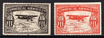 1930 Commercial Airways Ltd., Northern Alberta, Canada, Non-Postal Stamps, Cinderella