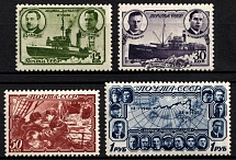 1940 Polar Drift of the Ice - Breaker, Soviet Union, USSR, Russia (Full Set, MNH)
