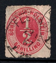 1865 1/2s Schleswig, German States, Germany (Mi. 8, Canceled, CV $70)