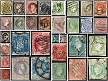 1850-62 Spain, small collection (Canceled)