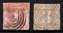 1865 Thurn und Taxis, German States, Germany (Mi. 38, Canceled, CV $70)