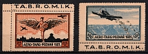 1921 Poland, Second Polish Republic, Airmail (Fi. L 1 - L 2, Full Set, Margins, CV $220, MNH)