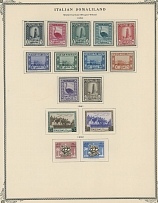 Italy - Somalia - Collection - 1950-61, Scott Album Pages containing over 240 stamps, including used blocks of four in parallel with mint singles, and one souvenir sheet, 38 postal history items, including 25 FDC, many franked by …