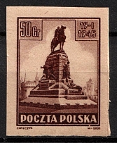 1945 50gr Republic of Poland (Fi. 362 z1 P13, Proof, MNH)