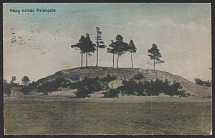 1925 (18 July) Tomb Hill in Palanga, Lithuania, Postcard from Palanga franked with 36c (Mi. 214)
