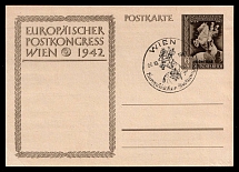 1942 'European Postal Congress Vienna 1942', Propaganda Postcard, Third Reich Nazi Germany