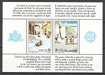 1989 San Marino Block Sheet CV 30 EUR (MNH)